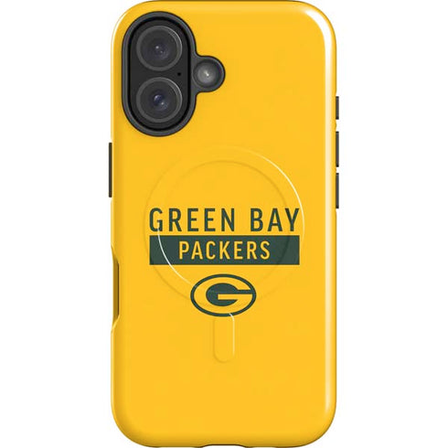 NFL Green Bay Packers Yellow Performance Series iPhone 16 Plus Magsafe Impact Case